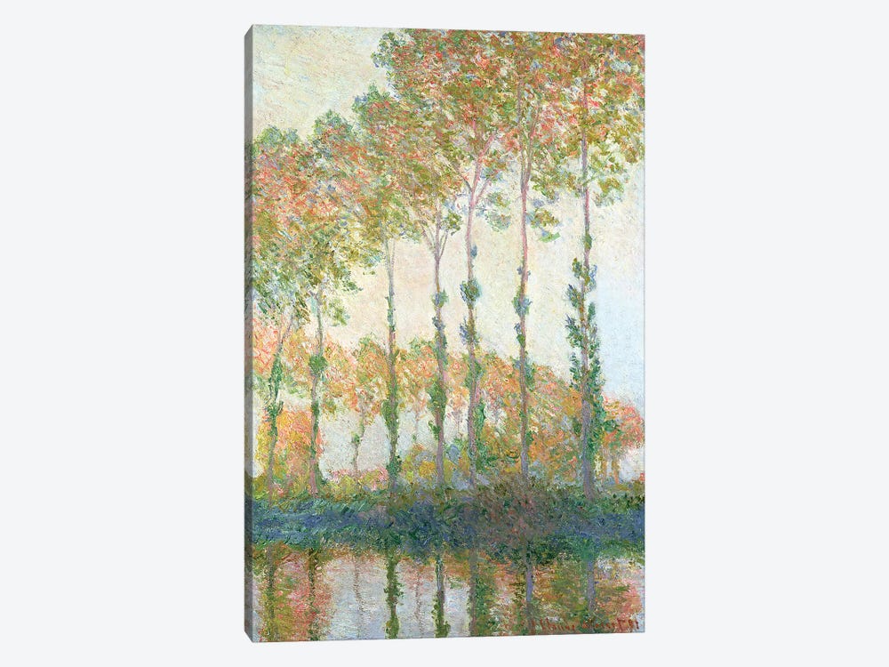 Poplars on the Banks of the Epte, Autumn, 1891  by Claude Monet 1-piece Canvas Art Print