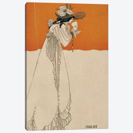Isolde, illustration from 'The Studio', 1895  Canvas Print #BMN1478} by Aubrey Beardsley Canvas Art Print