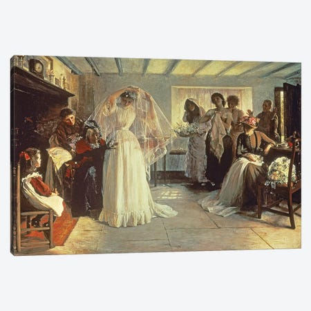 The Wedding Morning, 1892  Canvas Print #BMN1479} by John Henry Frederick Bacon Canvas Print