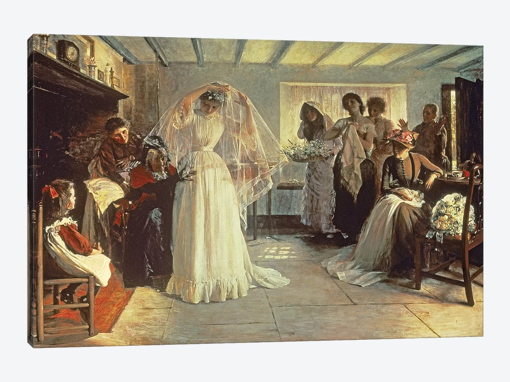 The Wedding Morning, 1892  by John Henry Frederick Bacon 1-piece Canvas Art
