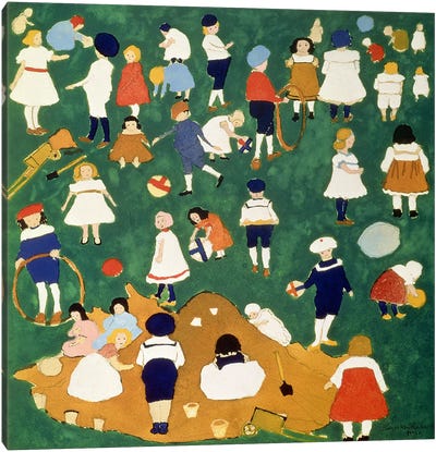 Children, 1908  Canvas Art Print - Camping Art