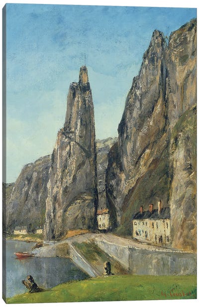 The Rock at Bayard, Dinant, Belgium, c.1856  Canvas Art Print