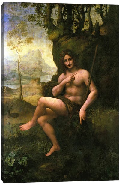 Bacchus, c.1695  Canvas Art Print - Leonardo da Vinci