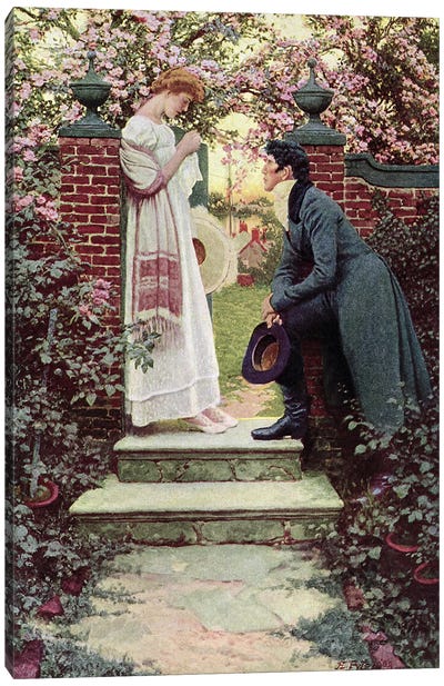 When All the World Seemed Young, pub. in Harper's Magazine, 1909  Canvas Art Print