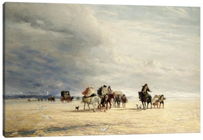 Lancaster Sands, 1841  Canvas Art Print
