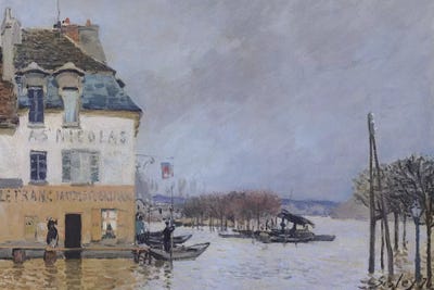 The Flood at Port-Marly, 1876  by Alfred Sisley acrylic art print