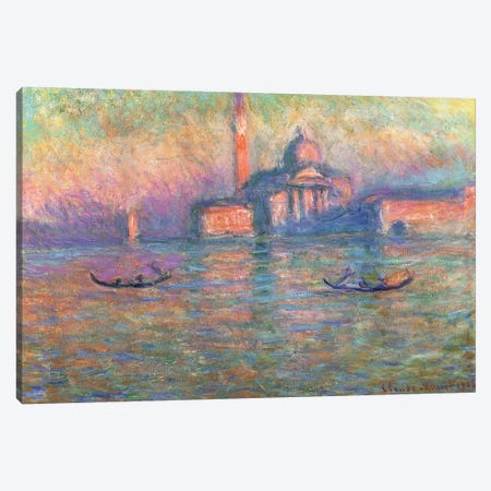 San Giorgio Maggiore, Venice, 1908  Canvas Print #BMN1539} by Claude Monet Canvas Artwork