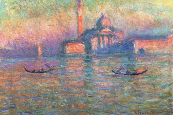 All Things Monet: San Giorgio Maggiore, Venice, 1908  by Claude Monet