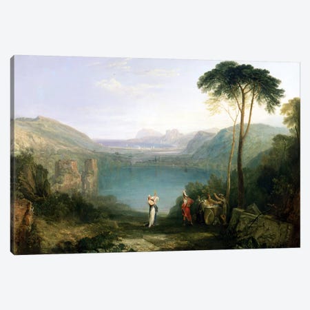 Lake Avernus: Aeneas and the Cumaean Sibyl, c.1814-5  Canvas Print #BMN1543} by J.M.W. Turner Art Print