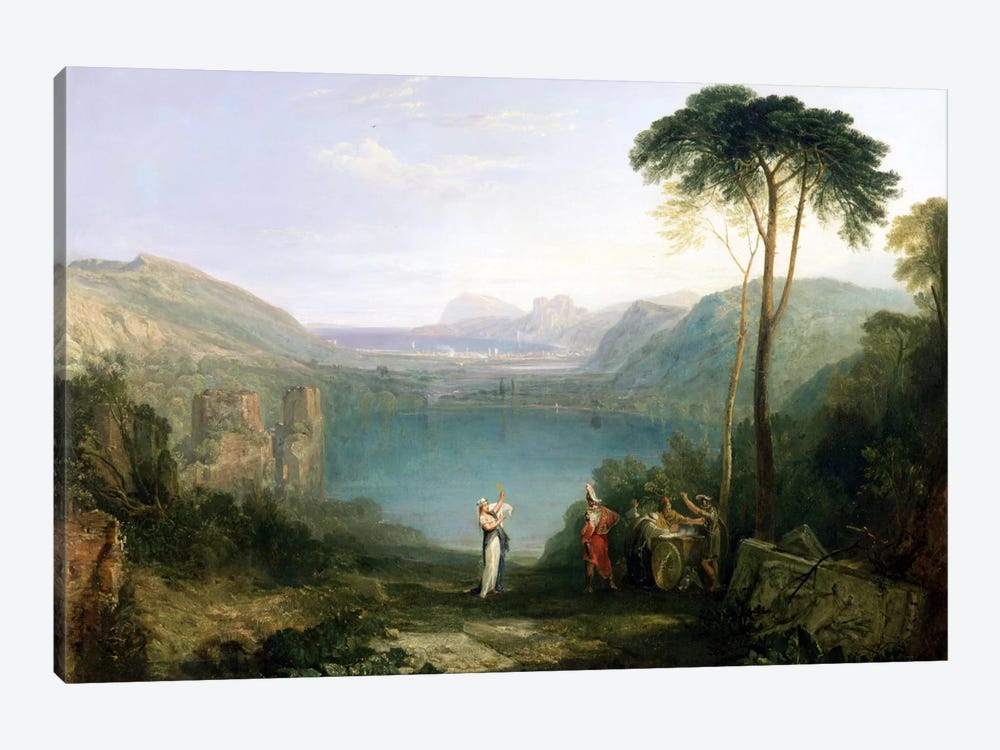 Lake Avernus: Aeneas and the Cumaean Sibyl, c.1814-5  by J.M.W. Turner 1-piece Canvas Wall Art