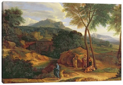 Landscape with Conopion Carrying the Ashes of Phocion  Canvas Art Print