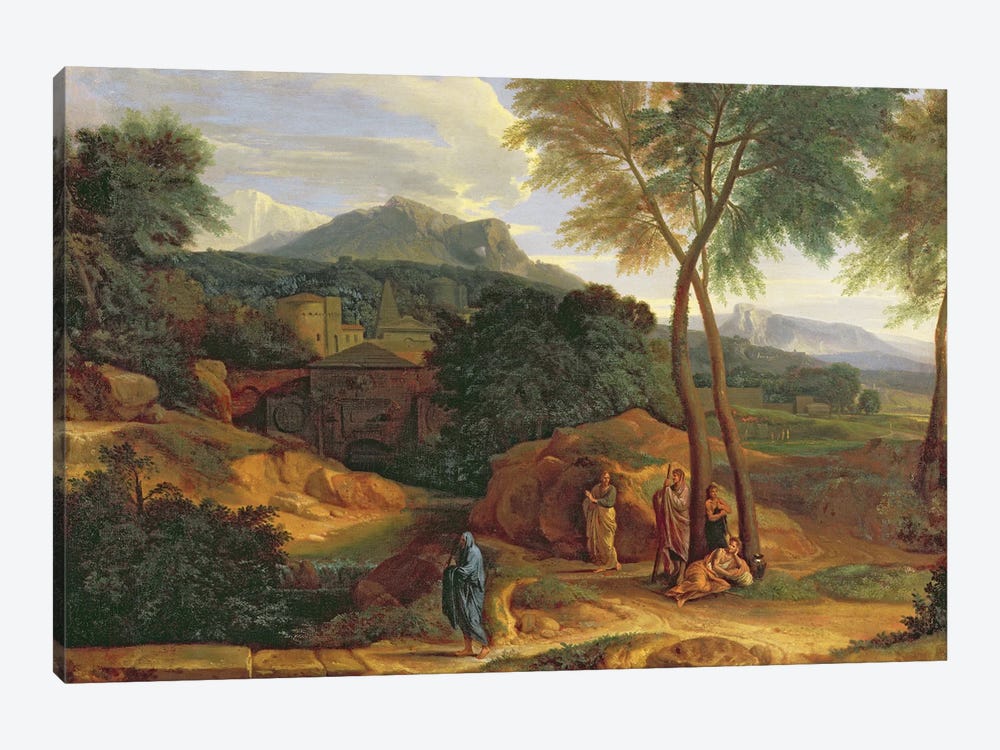 Landscape with Conopion Carrying the Ashes of Phocion  by Jean-Francois Millet 1-piece Art Print