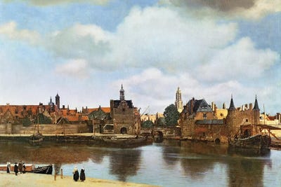 View Of Delft C 1660 61 Canvas Art Print By Johannes Vermeer ICanvas   BMN1549