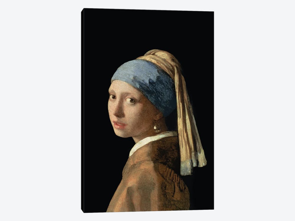 Girl with a Pearl Earring, c.1665-6  by Johannes Vermeer 1-piece Canvas Print