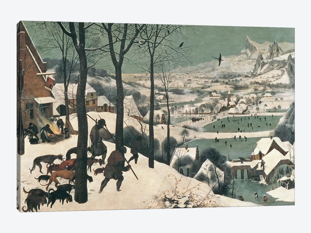 Hunters in the Snow - January, 1565 by Pieter Brueghel the Elder 1-piece Canvas Art