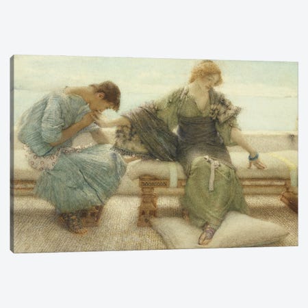 Ask me no more....for at a touch I yield, 1886  Canvas Print #BMN1583} by Sir Lawrence Alma-Tadema Canvas Print