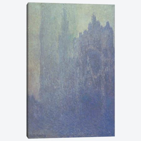 Rouen Cathedral, Foggy Weather, 1894  Canvas Print #BMN1586} by Claude Monet Canvas Art