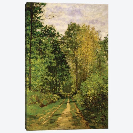 Wooded Path, 1865  Canvas Print #BMN1587} by Claude Monet Canvas Wall Art