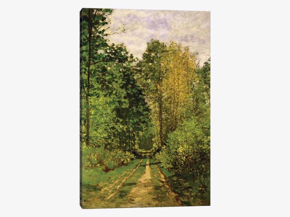 Wooded Path, 1865  by Claude Monet 1-piece Canvas Wall Art