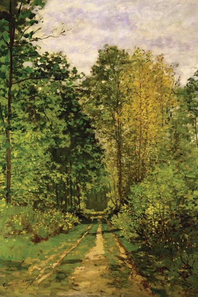 Claude Monet: Wooded Path, 1865  by Claude Monet