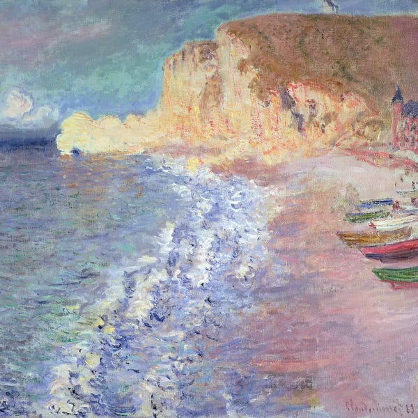 Claude Monet: Morning at Etretat, 1883  by Claude Monet