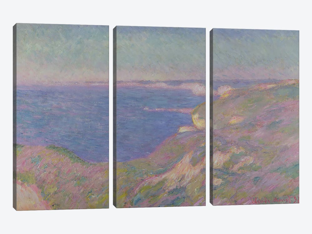 The Cliffs Near Dieppe, 1897  3-piece Canvas Artwork