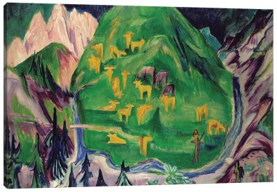 Field of Livestock, 1918  Canvas Art Print
