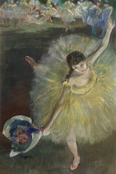 Edgar Degas: End of an Arabesque, 1877  by Edgar Degas