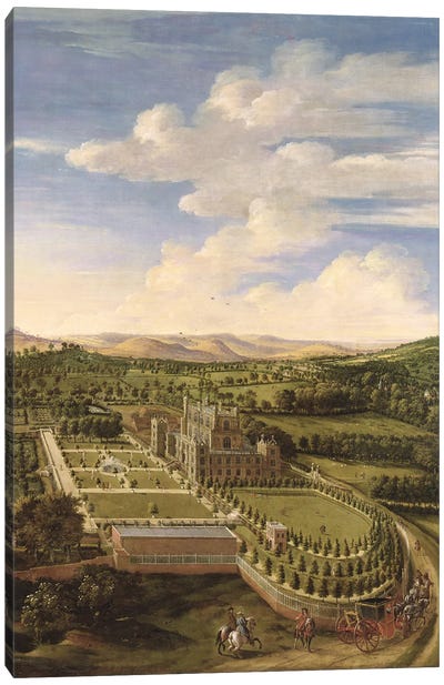 Wollaton Hall and Park, Nottingham, 1697  Canvas Art Print