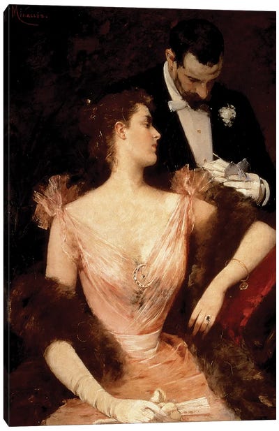Invitation to the Waltz, 1895  Canvas Art Print