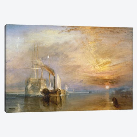 The Fighting Temeraire, 1839  Canvas Print #BMN162} by J.M.W. Turner Canvas Print