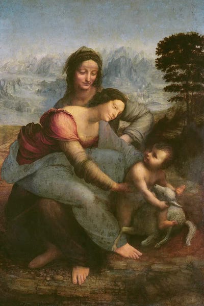 Renaissance: Virgin and Child with St. Anne, c.1510  by Leonardo da Vinci