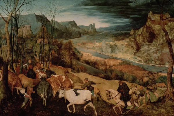 Renaissance: The Return of the Herd (Autumn) by Pieter Brueghel the Elder