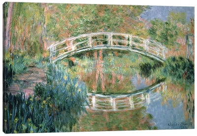 The Japanese Bridge, Giverny, 1892  Canvas Art Print - Claude Monet