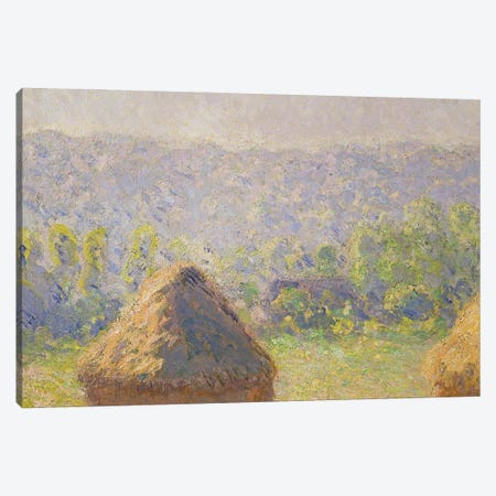 The Haystacks or, The End of the Summer, at Giverny, 1891   Canvas Print #BMN1698} by Claude Monet Art Print