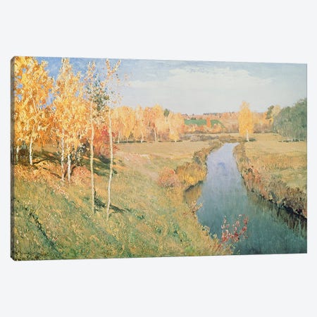 Golden Autumn, 1895  Canvas Print #BMN1700} by Isaak Ilyich Levitan Art Print