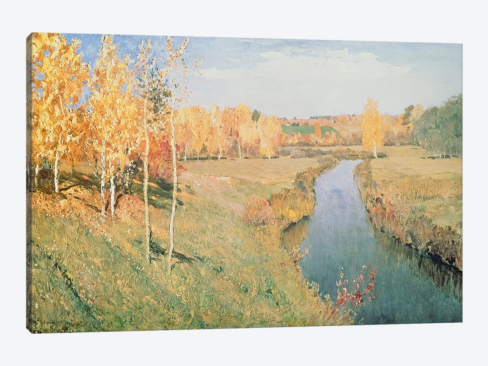 Golden Autumn, 1895  by Isaak Ilyich Levitan 1-piece Canvas Artwork