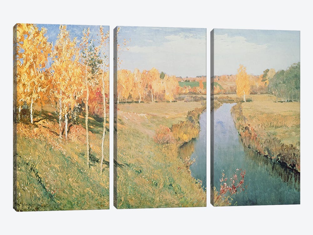Golden Autumn, 1895  3-piece Canvas Wall Art