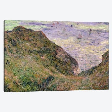 On the cliff at Pourville, 1882  Canvas Print #BMN1708} by Claude Monet Art Print