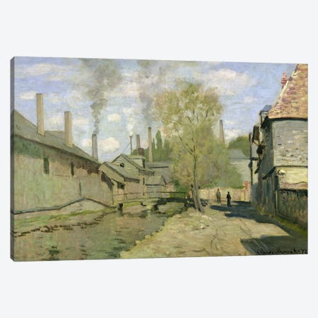 The Stream of Robec at Rouen, 1872  Canvas Print #BMN1715} by Claude Monet Canvas Art Print