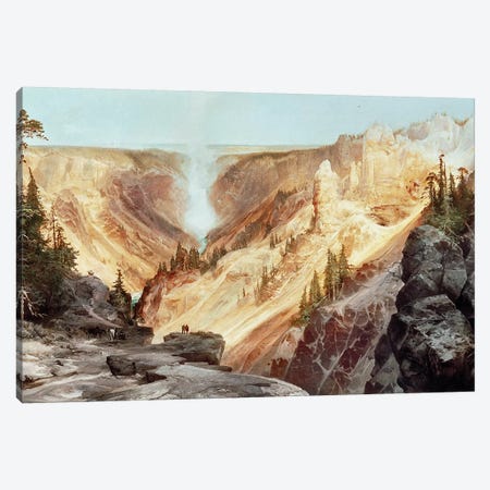 The Grand Canyon of the Yellowstone, 1872  Canvas Print #BMN174} by Thomas Moran Canvas Art Print