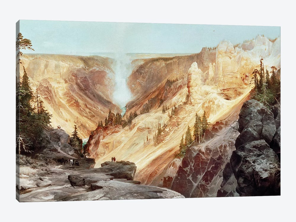 The Grand Canyon of the Yellowstone, 1872  by Thomas Moran 1-piece Canvas Print
