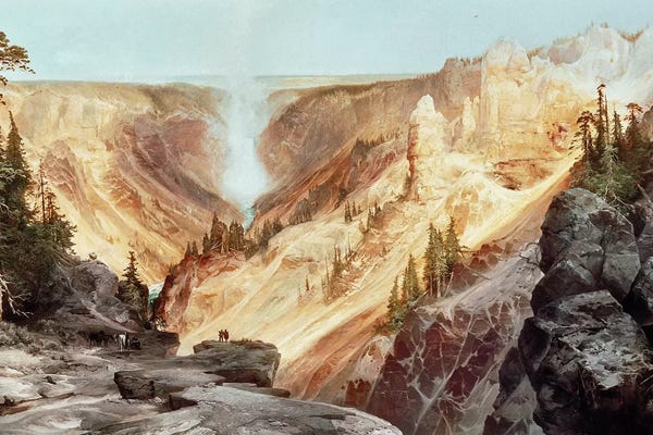 Hudson River School: The Grand Canyon of the Yellowstone, 1872  by Thomas Moran