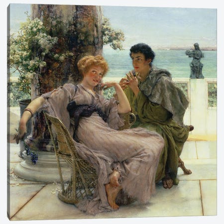 Courtship  Canvas Print #BMN1765} by Sir Lawrence Alma-Tadema Canvas Wall Art