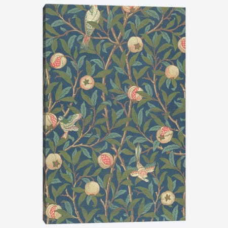 'Bird and Pomegranate' Wallpaper Design, printed by John Henry Dearle  Canvas Print #BMN1771} by William Morris Canvas Art