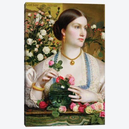 Grace Rose, 1866  Canvas Print #BMN1773} by Anthony Frederick Augustus Sandys Canvas Wall Art