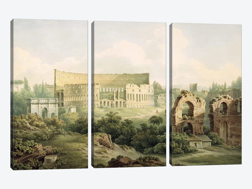 The Colosseum, Rome, 1802  3-piece Canvas Wall Art