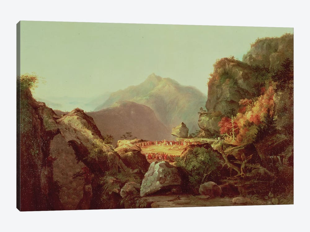 Scene from 'The Last of the Mohicans', by James Fenimore Cooper  by Thomas Cole 1-piece Canvas Art