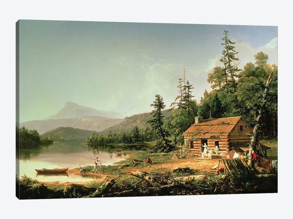 Home in the Woods, 1847  by Thomas Cole 1-piece Canvas Art Print