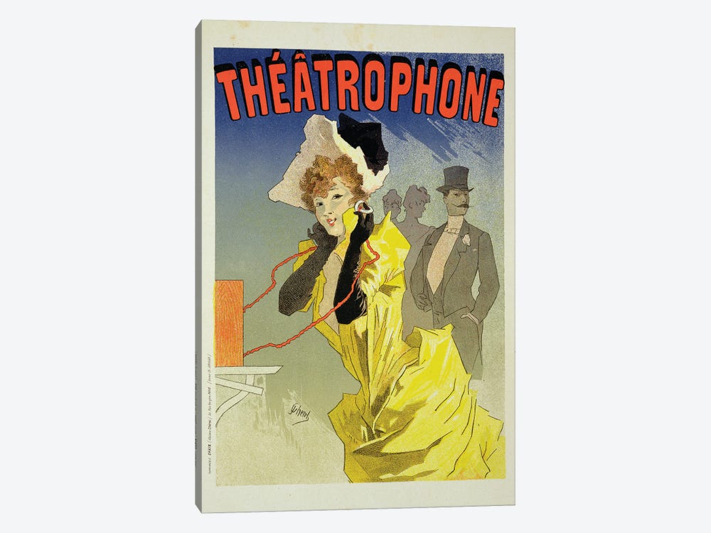 Theatrophone Advertisement, 1890  1-piece Canvas Art